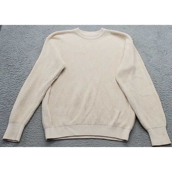 Brandy Melville Sweaters - Brandy Melville Sweater‎ Womens Tan Knit Long Raglan Sleeve Crew Neck Pullover